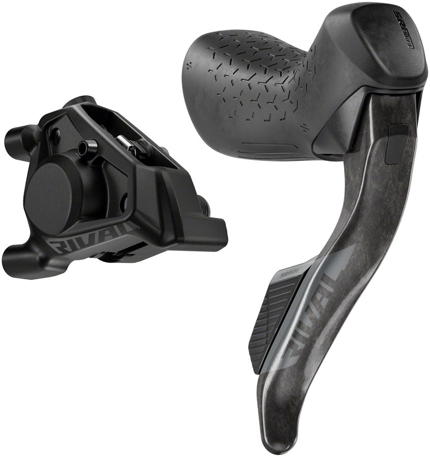 SRAM Rival eTap AXS HRD Shift/Brake Lever and Hydraulic Disc Caliper - Right/Rear, Flat Mount 20mm Offset, 1800mm Hose, Black, E1