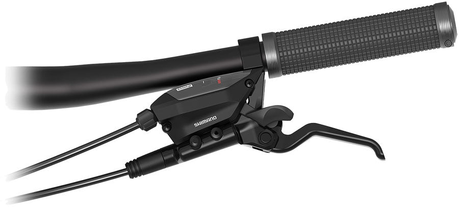 Shimano ST-EF515-2L EZ Fire Plus Shift/Brake Lever - Left, 2x Shift, Optical Gear Display, For Hydraulic Disc Brake, Black