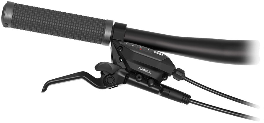 Shimano ST-EF515-7R EZ Fire Plus Shift/Brake Lever - Right, 7-Speed, Optical Gear Display, For Hydraulic Disc Brake, Black