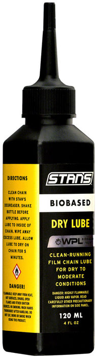 Stan's Biobased Dry Chain Lube, 120ml (4oz) Drip