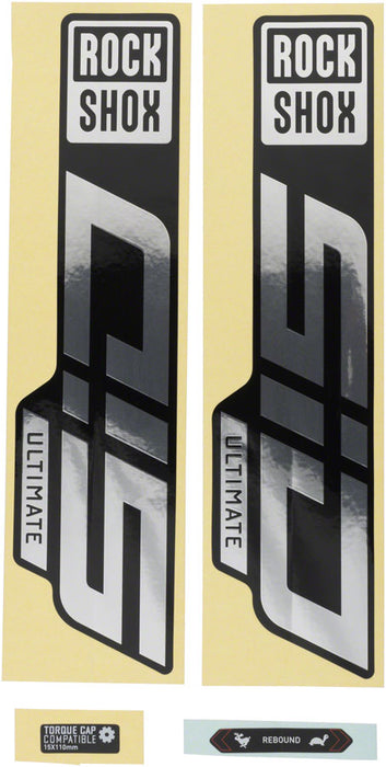 Rockshox Fork Decal Kit - SID Ultimate, 27.5"/29", Gloss Rainbow Foil/High Gloss Black