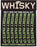 WHISKY 70w Rim Decal Kit for 2 Rims Lime Green
