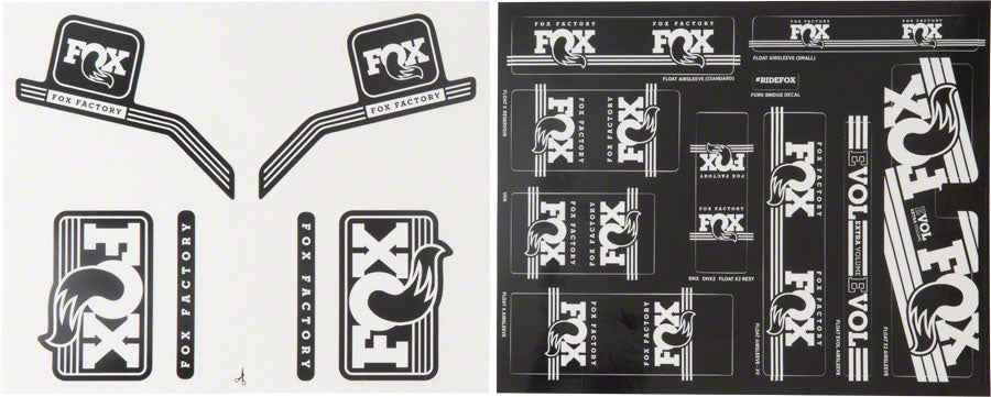 Fox Heritage Decal Kit for Forks and Shocks White 803-01-119