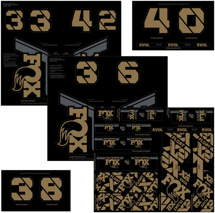 Fox Shox Custom Decal Kit, Kashima 803-01-733
