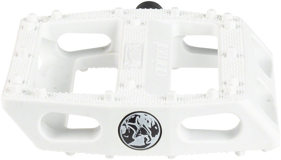 Animal Rat Trap Pedals - Platform, Composite/Plastic, 9/16", White