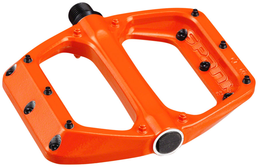 Spank Spoon DC Pedals - Platform, Aluminum, 9/16", Orange