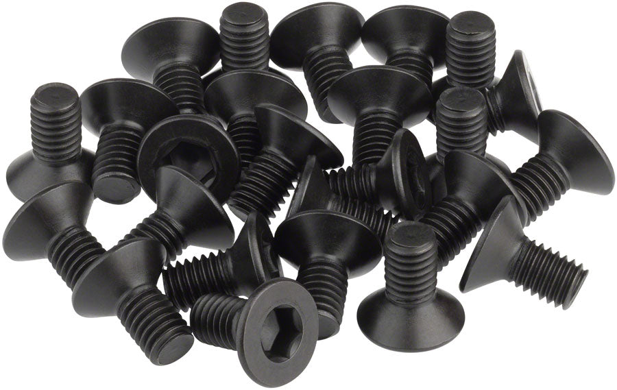 BikeFit Cleat Screws, 25-Pack, 10mm, SPD / MTB Compatible, Countersunk, 4mm Hex, M5 X 0.8