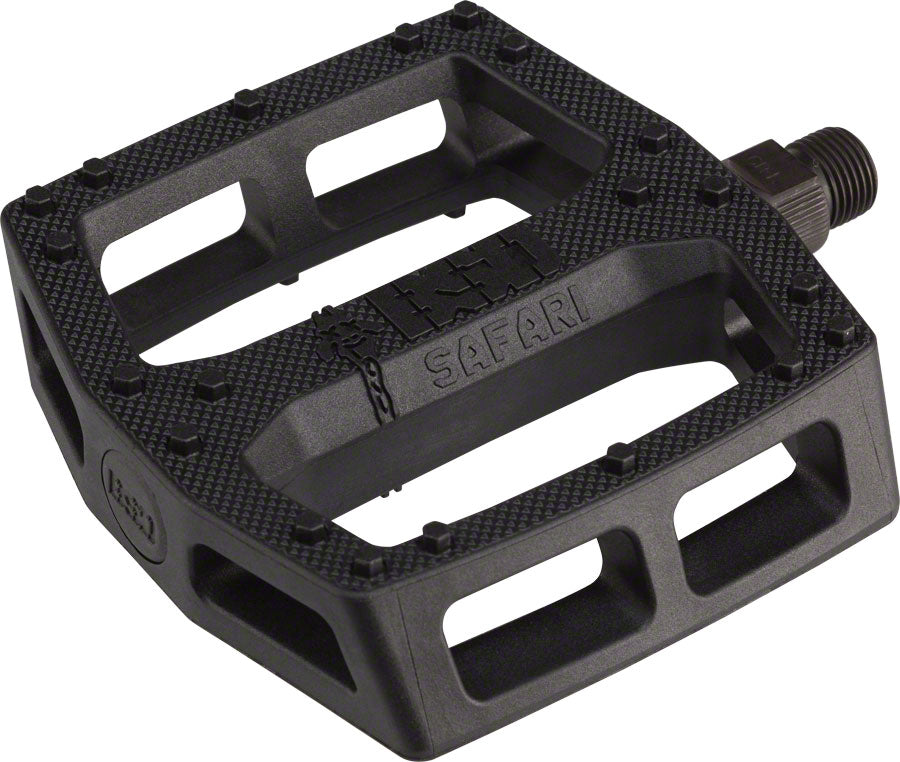 BSD Safari Pedals - Platform, Composite, 9/16", Black