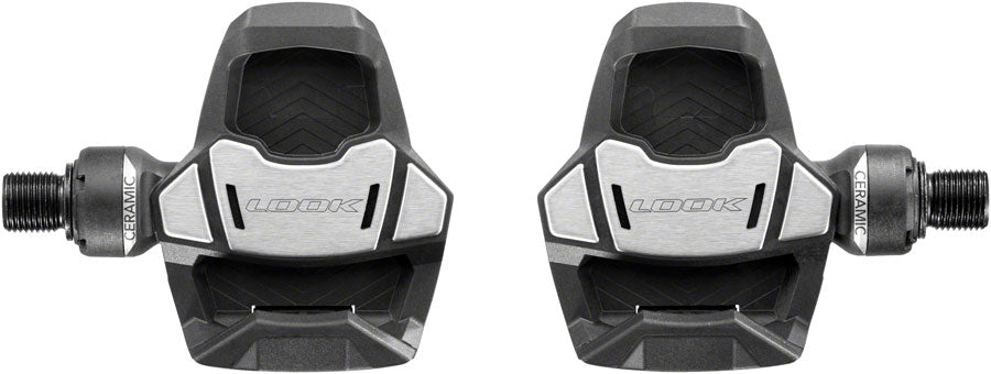 LOOK KEO Blade Carbon Ceramic Pedals - Single Sided Clipless, Chromoly, 9/16", Black, 53mm QF, 12Nm