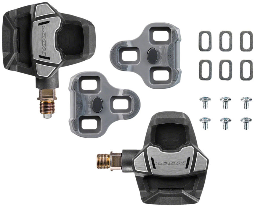LOOK KEO BLADE Carbon Single Power Pedals - Single Sided Clipless, Chromoly, 9/16", Black, 12Nm
