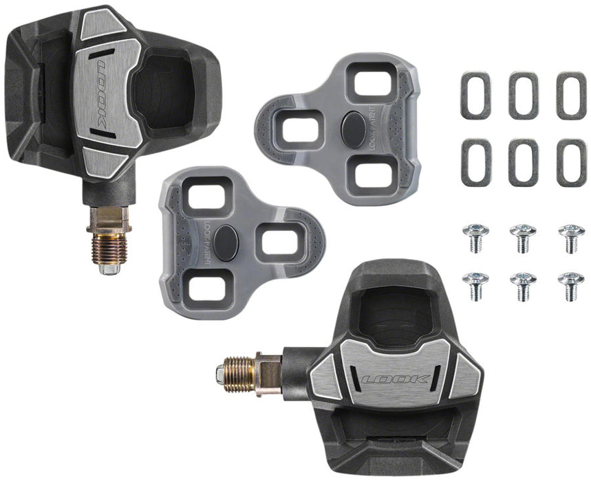 LOOK KEO BLADE Carbon Dual Power Pedals - Single Sided Clipless, Chromoly, 9/16", Black, 12Nm