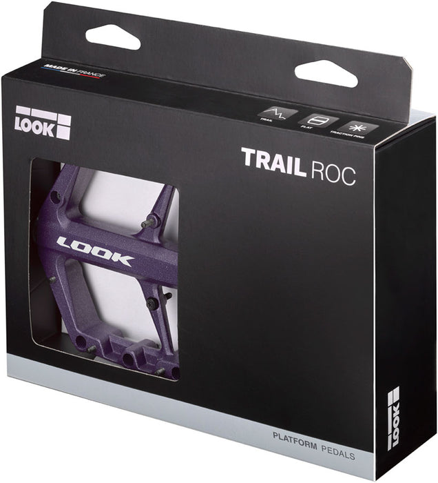 LOOK Trail Roc Pedals - Platform, 9/16", Night Purple