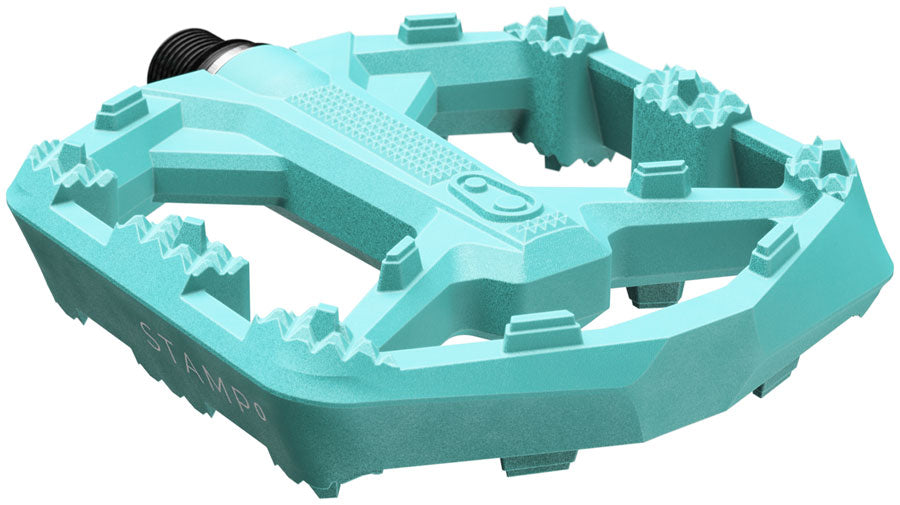 Crankbrothers Stamp 0 Small Platform Pedals, Turquoise