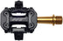 HT Components M2T Pedals - Dual Sided Clipless, Aluminum, 9/16", Black/Gold