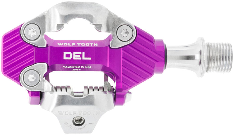 Wolf Tooth Components DEL Gravel Clipless Pedal, Ultraviolet Purple