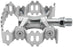 MKS Aurora Pedals - Platform, Aluminum, 9/16", Silver