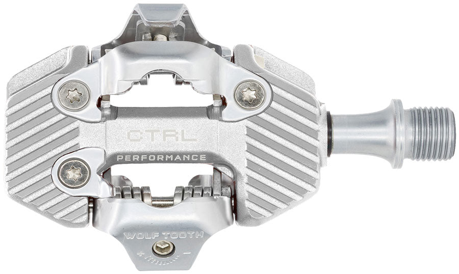 Wolf Tooth Components CTRL Trail Performance Clipless Pedal, Silver
