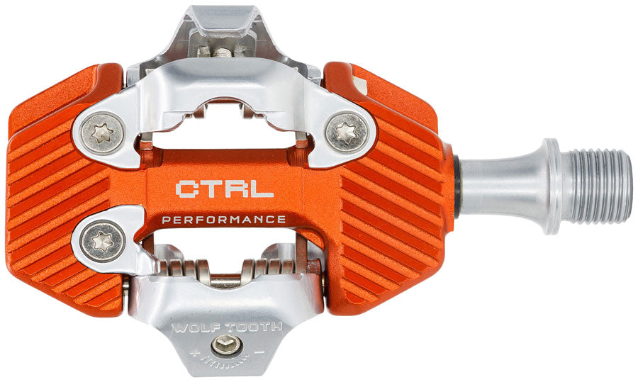 Wolf Tooth Components CTRL Trail Performance Clipless Pedal, Orange