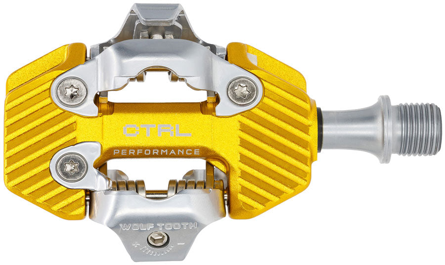 Wolf Tooth Components CTRL Trail Performance Clipless Pedal, Gold