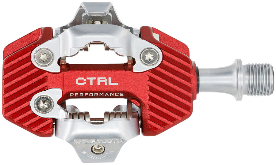 Wolf Tooth Components CTRL Trail Performance Clipless Pedal, Red
