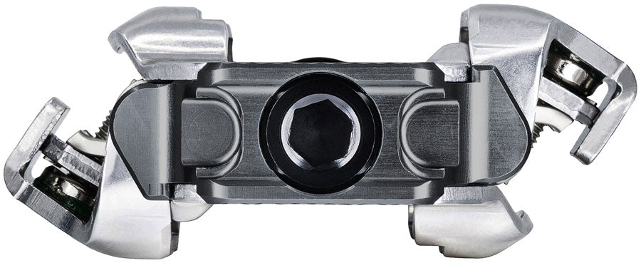 Wolf Tooth MK0 ALT XC Clipless Pedals - Dual Sided Clipless, Alloy, 9/16", Shadow Gray, Pair, Shimano SPD