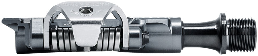 Wolf Tooth MK0 DEL Gravel Race Clipless Pedals - Single Sided Clipless, Alloy, 9/16", Shadow Gray, Pair, Shimano SPD