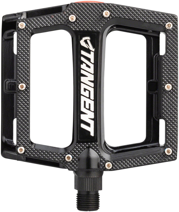 Tangent Pedals - Platform, 1 1/4", Alloy, 9/16", Black