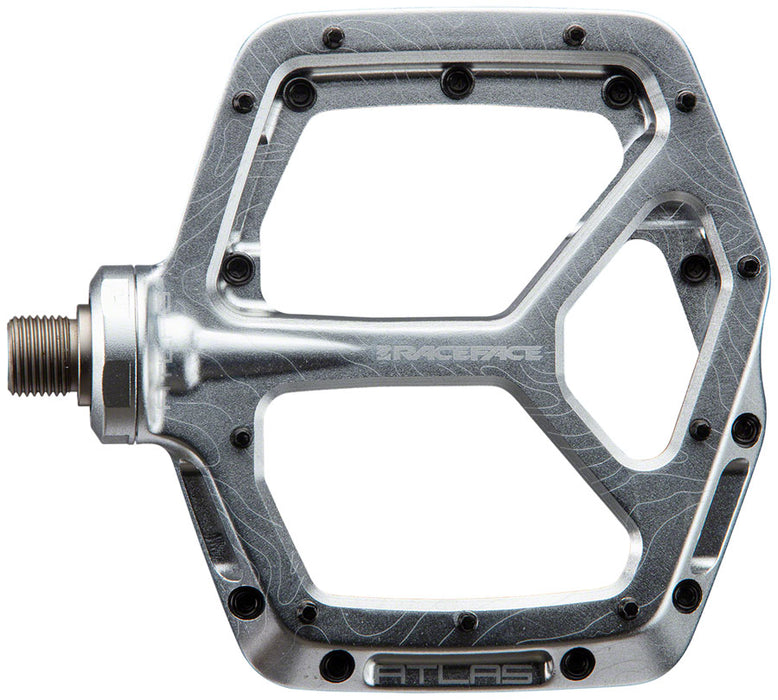 RaceFace Atlas Pedals - Platform, Aluminum, 9/16", Silver