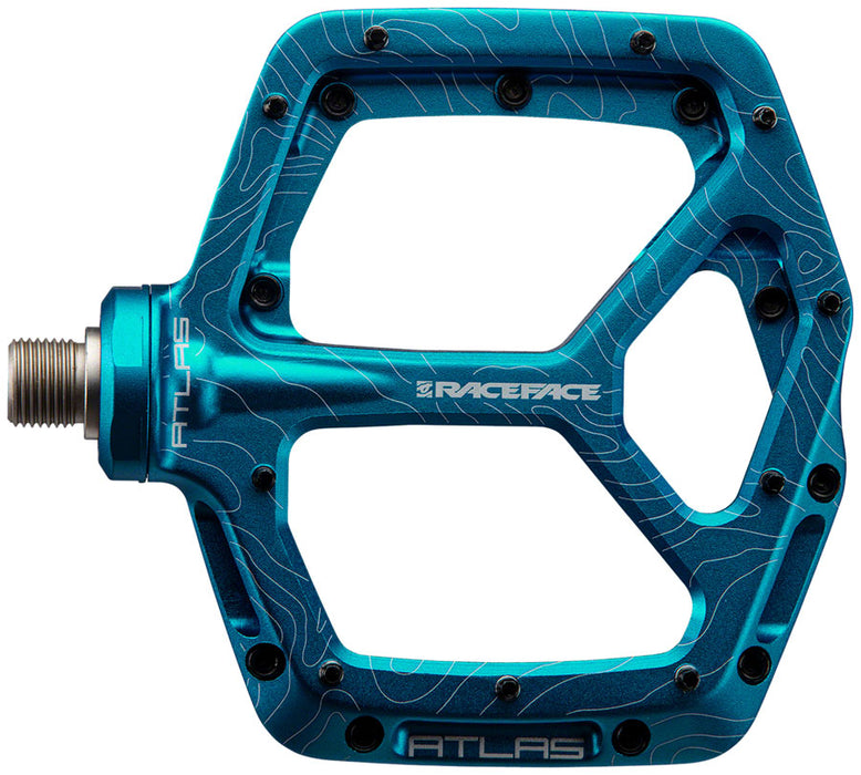 Race Face Atlas Platform Pedals, Turquoise