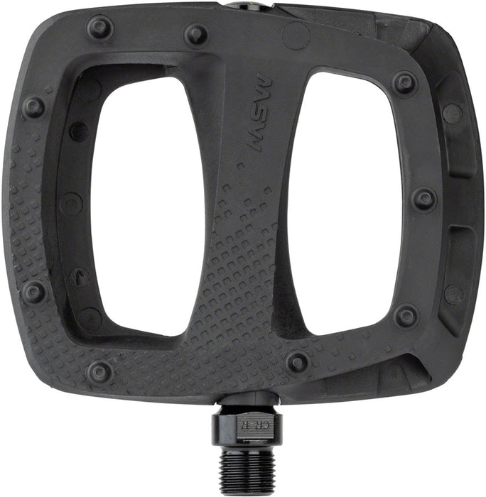 MSW Thump Pedals - Platform, Composite, 9/16", Black