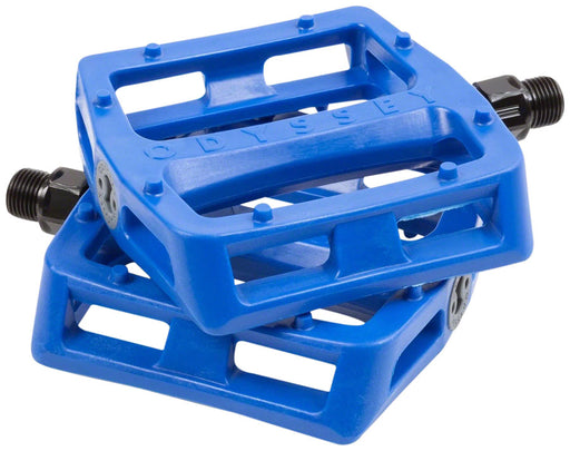 Odyssey Grandstand V2 PC Pedals - Platform, Composite/Plastic, 9/16", Blue