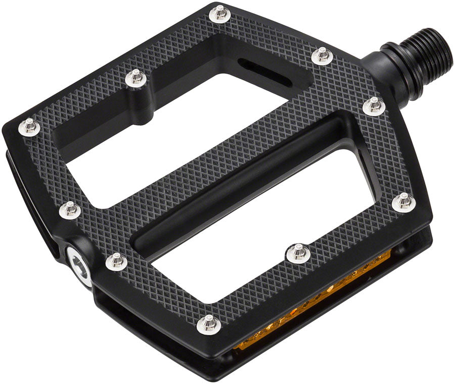 VP Components Push N2 Pedals - Platform, Plastic, 9/16", Black