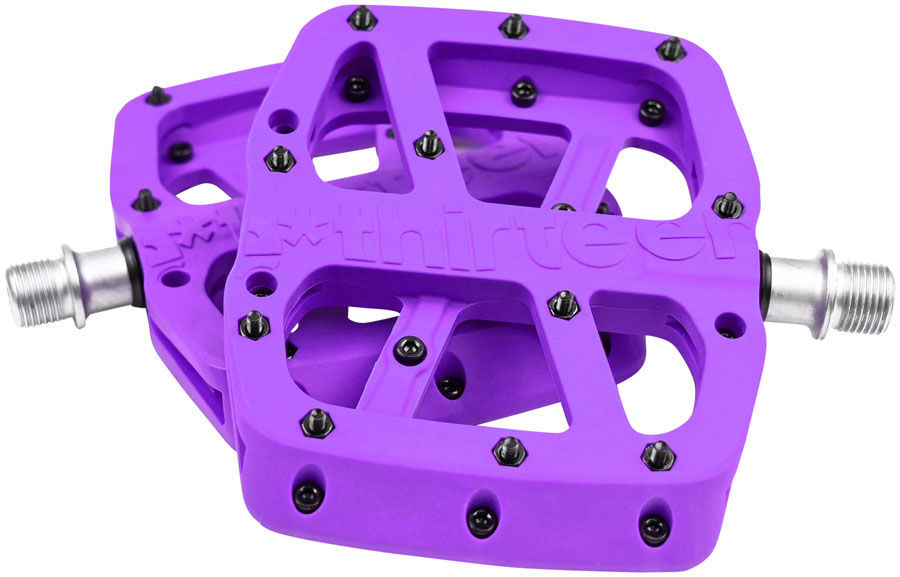 E*thirteen Base Platform Pedals, Composite Body - Eggplant