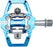 HT Components T2 Pedals - Dual Sided Clipless with Platform, Aluminum, 9/16", Marine Blue