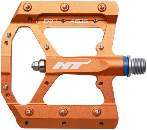 HT Components AE05(EVO+) Pedals - Platform, Aluminum, 9/16", Orange