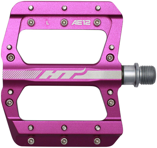 HT Components AE12 Pedals - Platform, Aluminum, 9/16", Purple