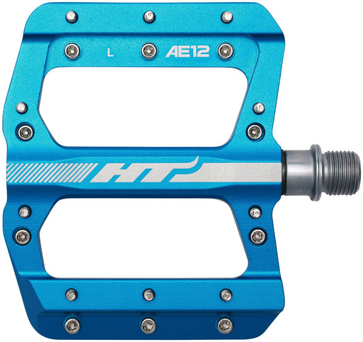 HT Components AE12 Pedals - Platform, Aluminum, 9/16", Marine Blue