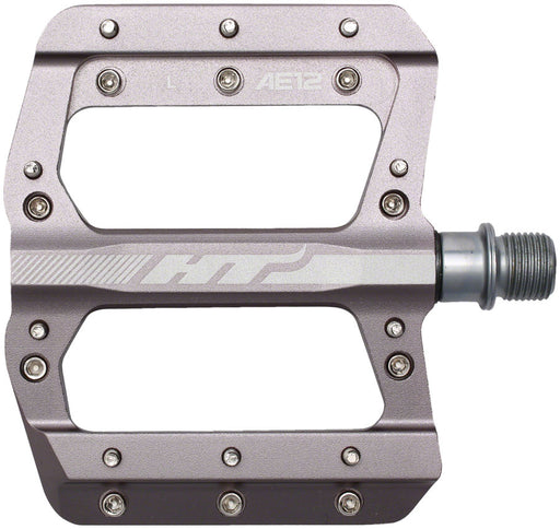 HT Components AE12 Pedals - Platform, Aluminum, 9/16", Gray