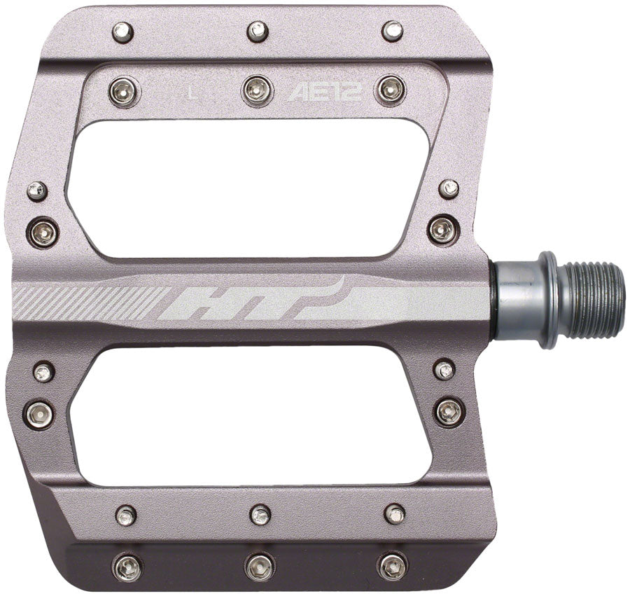 HT Components AE12 Pedals - Platform, Aluminum, 9/16", Gray