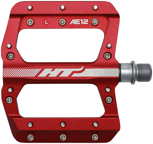 HT Components AE12 Pedals - Platform, Aluminum, 9/16", Red