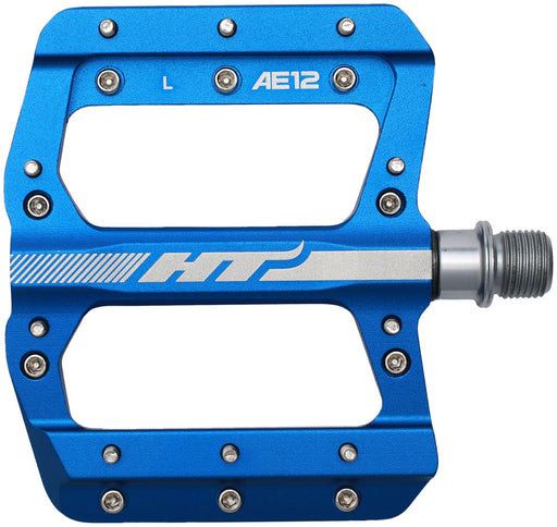HT Components AE12 Pedals - Platform, Aluminum, 9/16", Royal Blue
