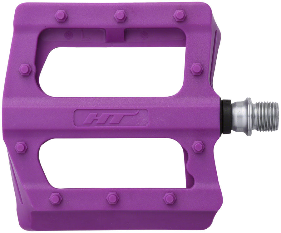 HT Components PA12 Pedals - Platform, Composite, 9/16", Dark Purple