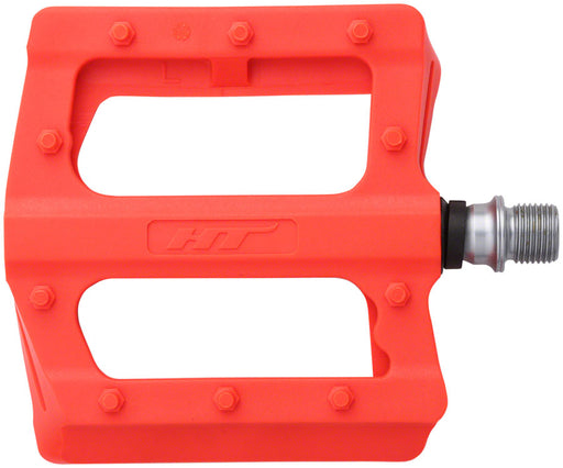 HT Components PA12 Pedals - Platform, Composite, 9/16", Orange