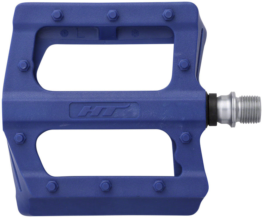 HT Components PA12 Pedals - Platform, Composite, 9/16", Dark Blue