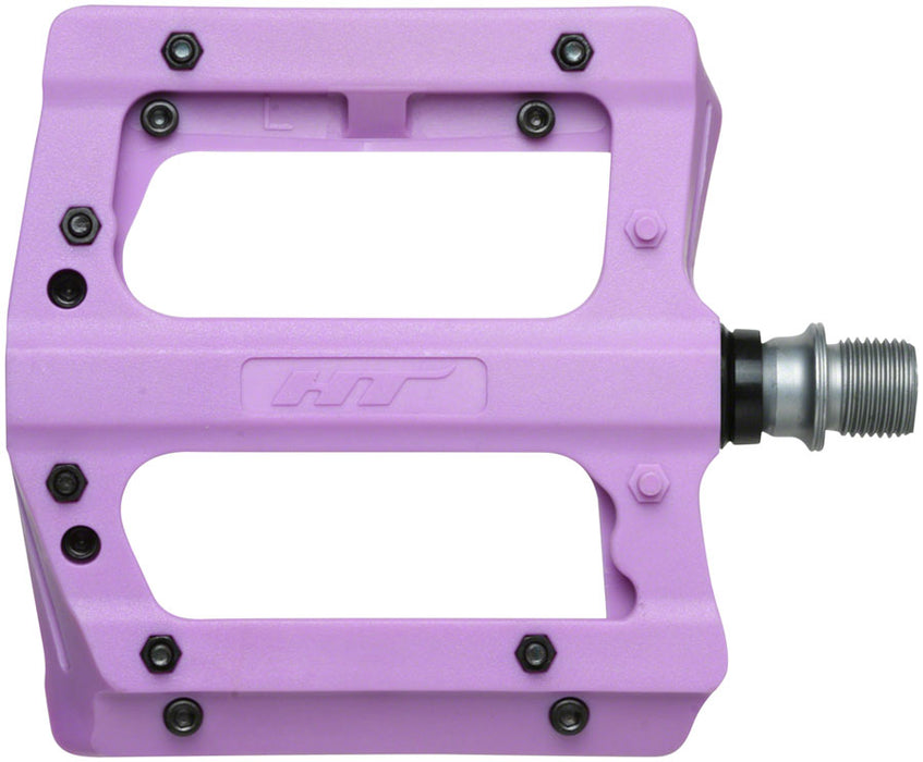 HT Components PA12A Pedals - Platform, Composite, 9/16", Purple