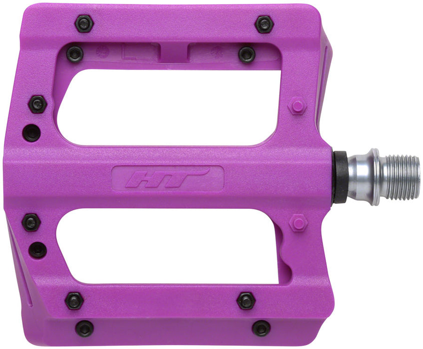 HT Components PA12A Pedals - Platform, Composite, 9/16", Dark Purple
