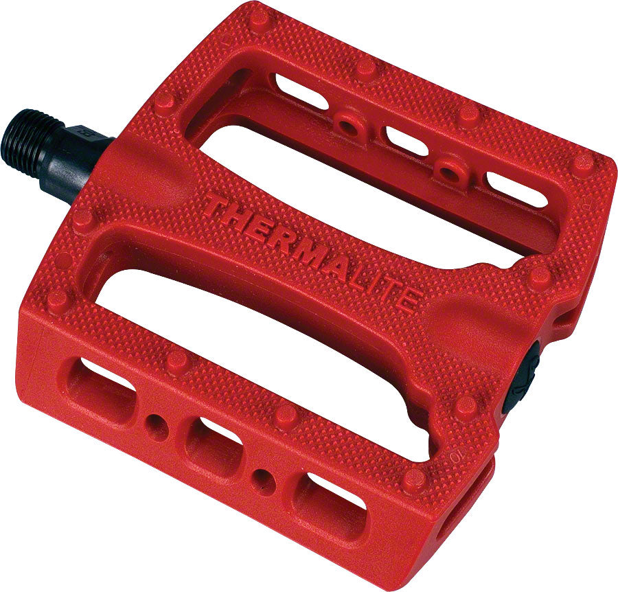 Stolen Thermalite Pedals - Platform, Composite/Plastic, 9/16", Red