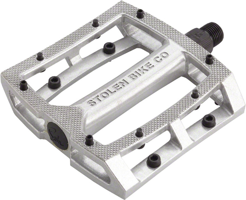 Stolen Throttle Pedals - Platform, Aluminum, 9/16", Silver