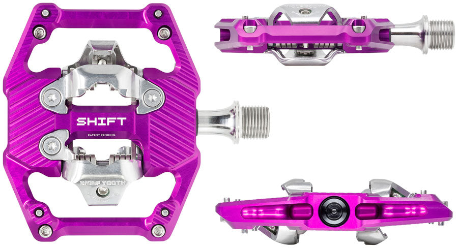 Wolf Tooth Components SHIFT Downhill Clipless Pedal, Ultraviolet Purple