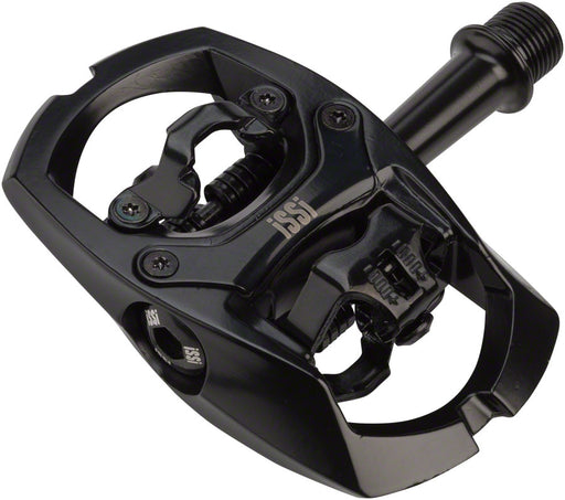 iSSi Trail II Pedals - Dual Sided Clipless with Platform, Aluminum, 9/16", Black, +6